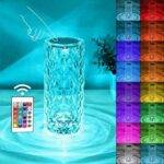 16 Colors Rose Diamond Table Touch Remote Lamp (Both ACDC) | ePonnoBazar