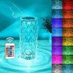 16 Colors Rose Diamond Table Touch Remote Lamp (Both ACDC) | ePonnoBazar