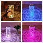 16 Colors Rose Diamond Table Touch Remote Lamp (Both ACDC) | ePonnoBazar