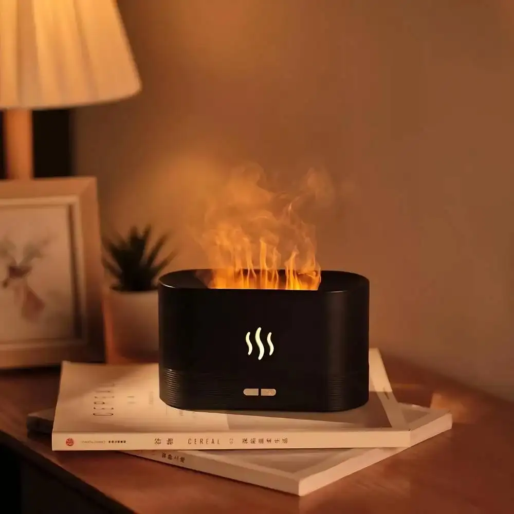 Flame Humidifier with NightLight & Aroma Diffuser | ePonnoBazar