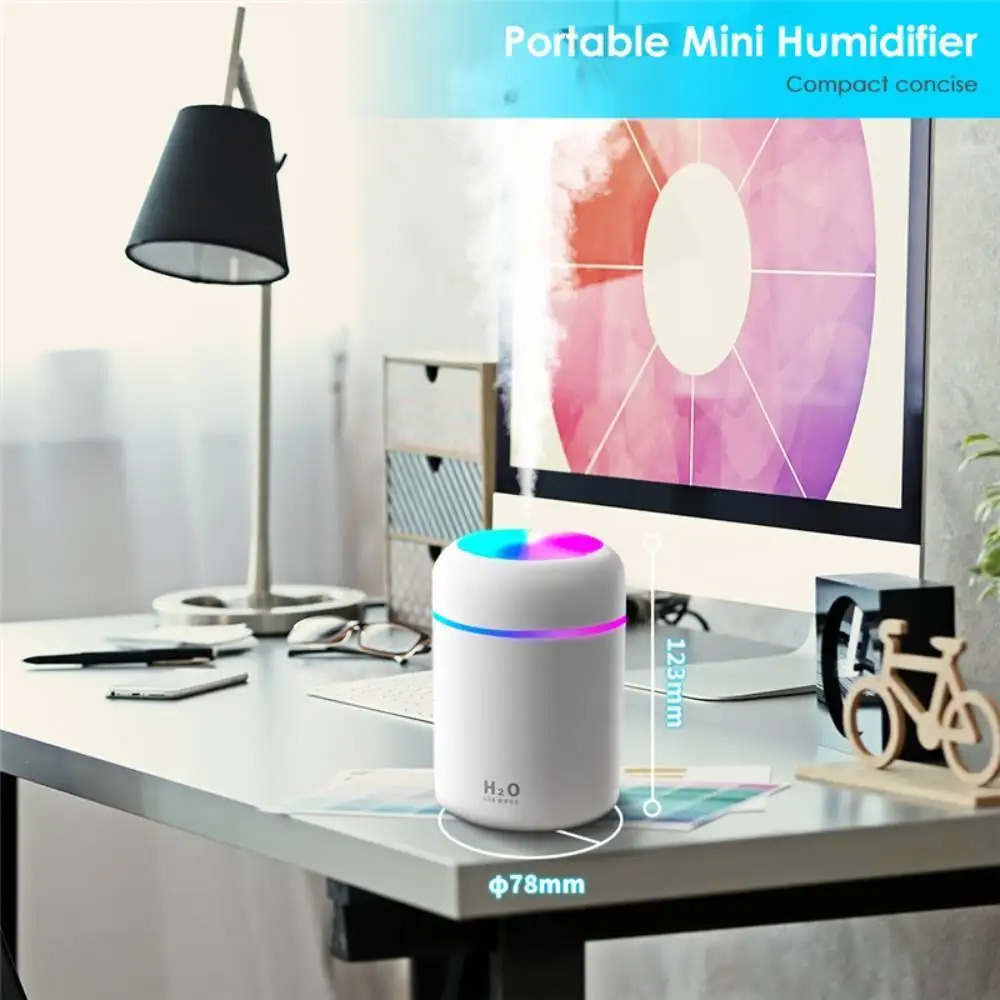 Mini Humidifier with RGB Light – 300ml | ePonnoBazar