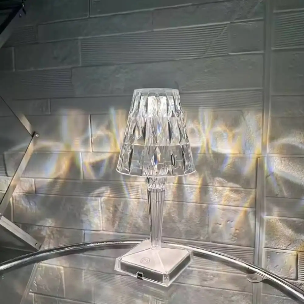 16 Colors Rechargeable Crystal Table Lamp | ePonnoBazar