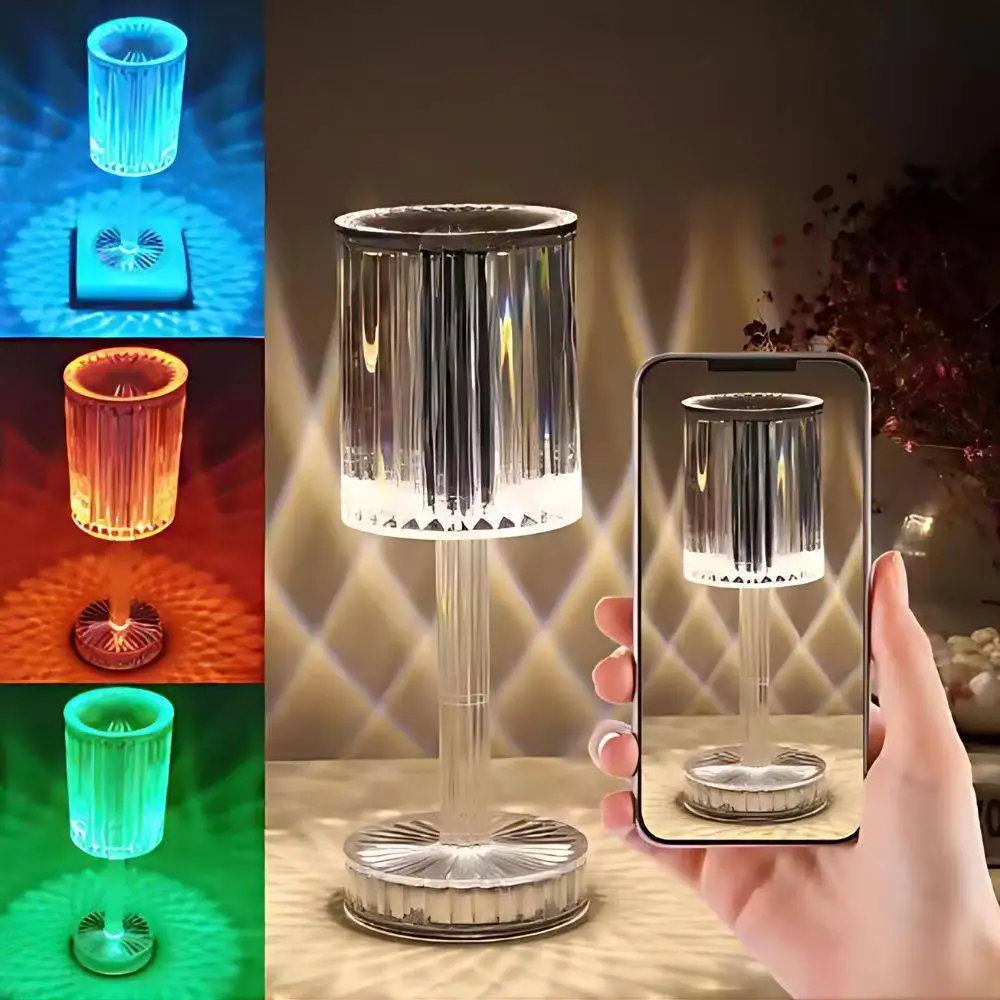 16 Colors Rechargeable Diamond Table Lamp | ePonnoBazar