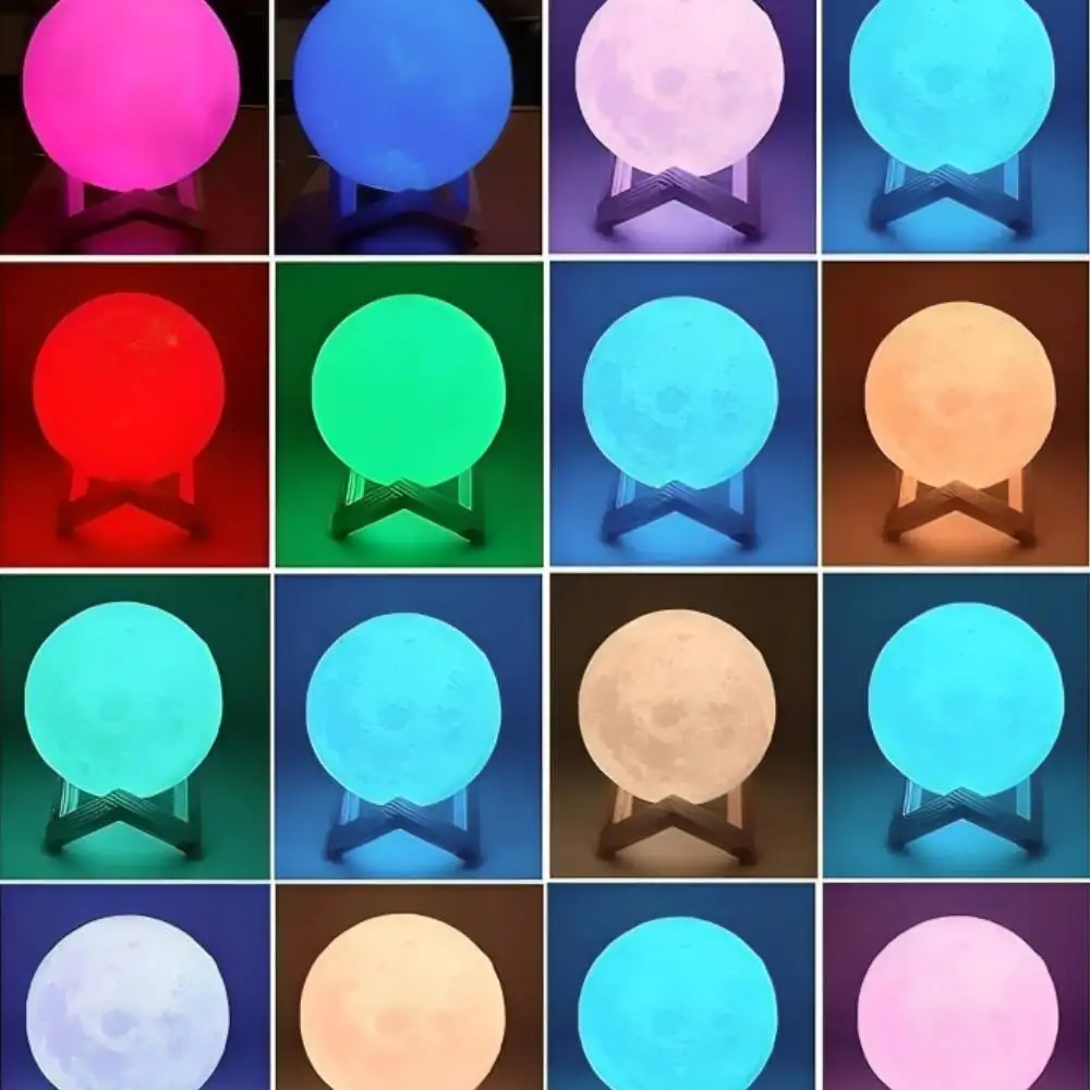 16 Colors Rechargeable Moon Lamp | ePonnoBazar