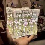 Cube Mirror Tulip Flower Night Light | ePonnoBazar
